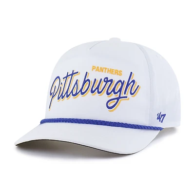 Men's '47  White Pitt Panthers Fairway Hitch Adjustable Hat