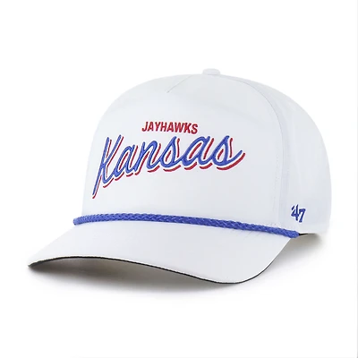 Men's '47  White Kansas Jayhawks Fairway Hitch Adjustable Hat