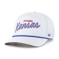 Men's '47  White Kansas Jayhawks Fairway Hitch Adjustable Hat