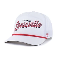 Men's '47  White Louisville Cardinals Fairway Hitch Adjustable Hat