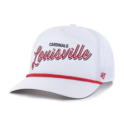 Men's '47  White Louisville Cardinals Fairway Hitch Adjustable Hat