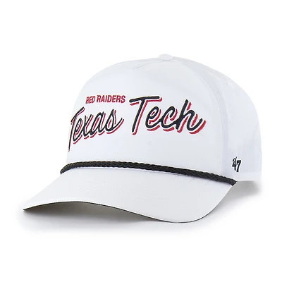Men's '47  White Texas Tech Red Raiders Fairway Hitch Adjustable Hat