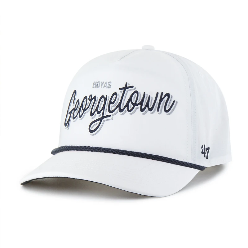 Men's '47  White Georgetown Hoyas Fairway Hitch Adjustable Hat