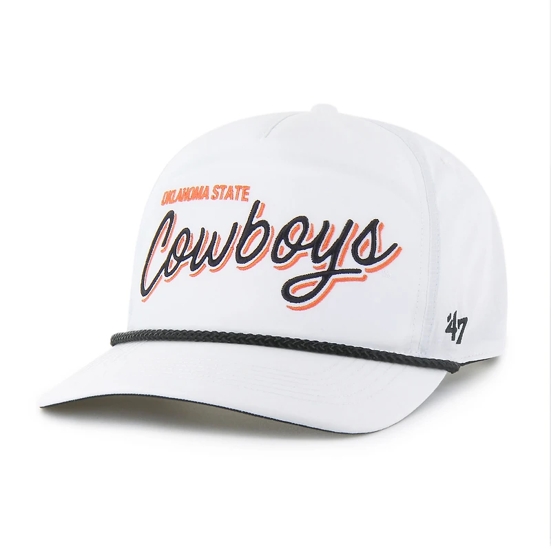 Men's '47  White Oklahoma State Cowboys Fairway Hitch Adjustable Hat