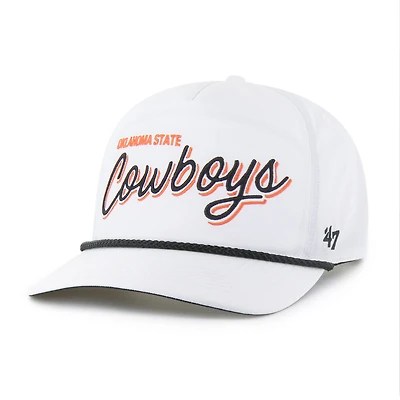 Men's '47  White Oklahoma State Cowboys Fairway Hitch Adjustable Hat
