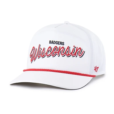 Men's '47  White Wisconsin Badgers Fairway Hitch Adjustable Hat