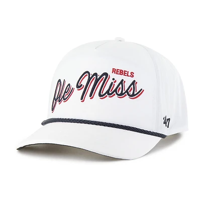 Men's '47  White Ole Miss Rebels Fairway Hitch Adjustable Hat