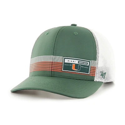 Men's '47  Green Miami Hurricanes Rangefinder brrr Trucker Adjustable Hat