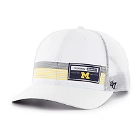 Men's '47  White Michigan Wolverines Rangefinder brrr Trucker Adjustable Hat