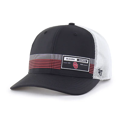 Men's '47  Black Oklahoma Sooners Rangefinder brrr Trucker Adjustable Hat