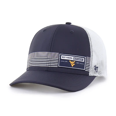 Men's '47  Navy West Virginia Mountaineers Rangefinder brrr Trucker Adjustable Hat