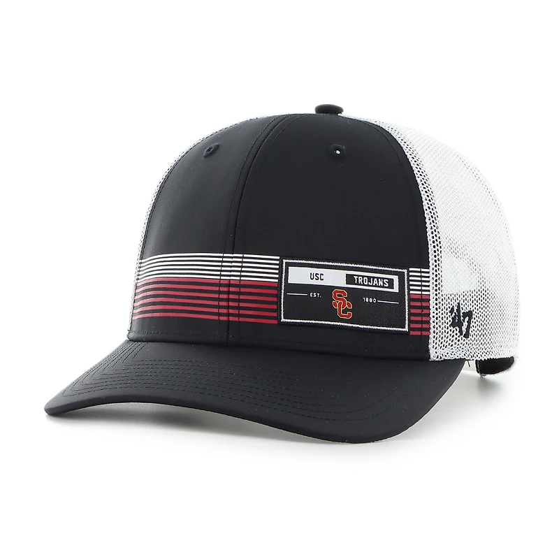 Men's '47 Black USC Trojans Rangefinder brrr Trucker Adjustable Hat