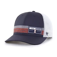 Men's '47  Navy Illinois Fighting Illini Rangefinder brrr Trucker Adjustable Hat