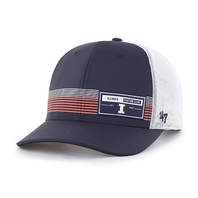 Men's '47  Navy Illinois Fighting Illini Rangefinder brrr Trucker Adjustable Hat