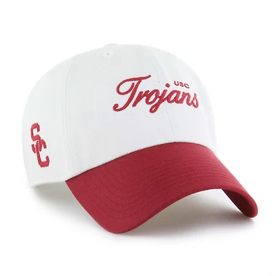Men's '47 White USC Trojans Contemporary Basics Foundation Clean Up Adjustable Hat