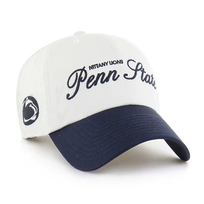 Men's '47 White Penn State Nittany Lions Contemporary Basics Foundation Clean Up Adjustable Hat
