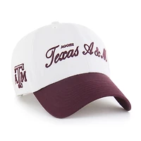 Men's '47 White Texas A&M Aggies Contemporary Basics Foundation Clean Up Adjustable Hat