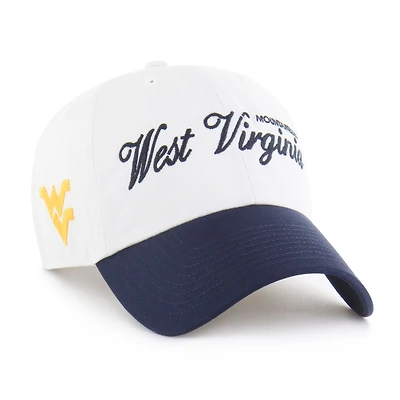 Men's '47 White West Virginia Mountaineers Contemporary Basics Foundation Clean Up Adjustable Hat