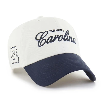 Men's '47 White North Carolina Tar Heels Contemporary Basics Foundation Clean Up Adjustable Hat