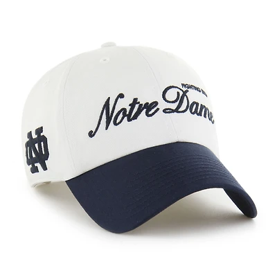 Men's '47 White Notre Dame Fighting Irish Contemporary Basics Foundation Clean Up Adjustable Hat