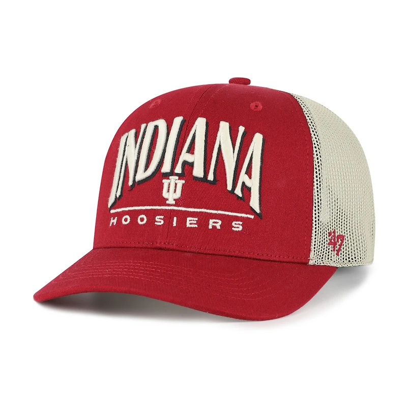 Men's '47 Crimson Indiana Hoosiers Arid Adjustable Trucker Hat