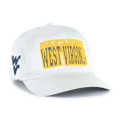 Women's '47 White West Virginia Mountaineers Outspoken Hitch Adjustable Hat