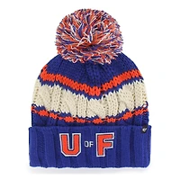 Women's '47 Royal Florida Gators Emma Cuffed Knit Hat with Pom