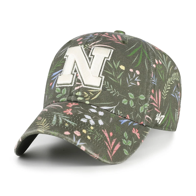Women's '47 Moss Green Nebraska Huskers Verbena Clean Up Adjustable Hat