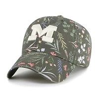 Women's '47 Moss Green Michigan Wolverines Verbena Clean Up Adjustable Hat