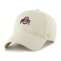 Unisex '47 Cream Ohio State Buckeyes Luminance Mellow Clean Up Adjustable Hat