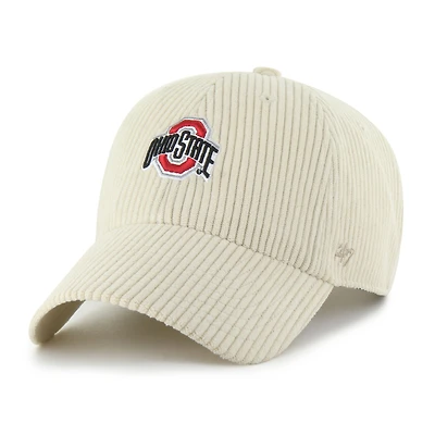 Unisex '47 Cream Ohio State Buckeyes Luminance Mellow Clean Up Adjustable Hat