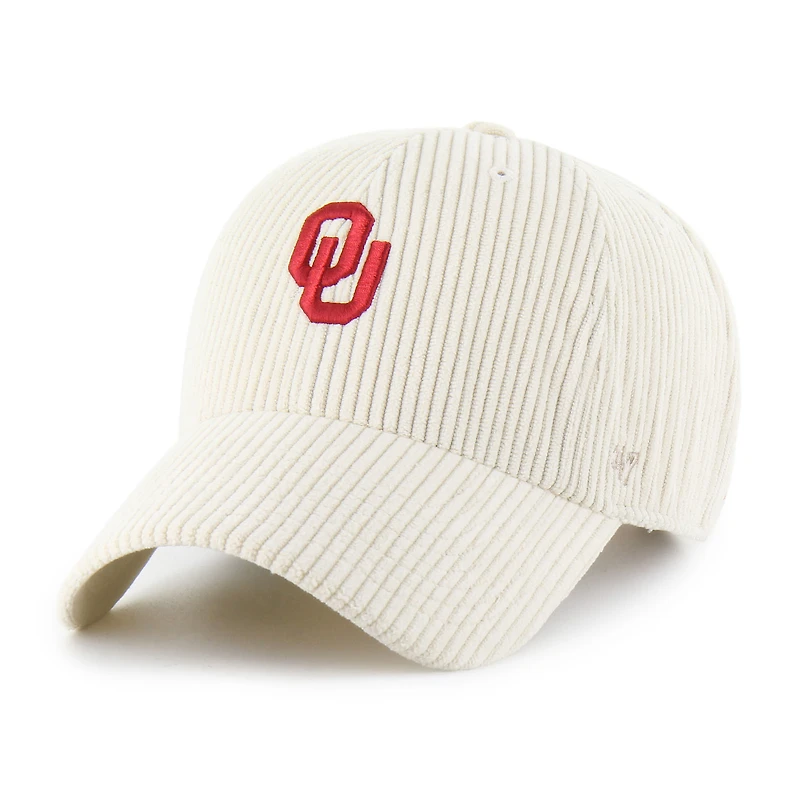 Unisex '47 Cream Oklahoma Sooners Luminance Mellow Clean Up Adjustable Hat