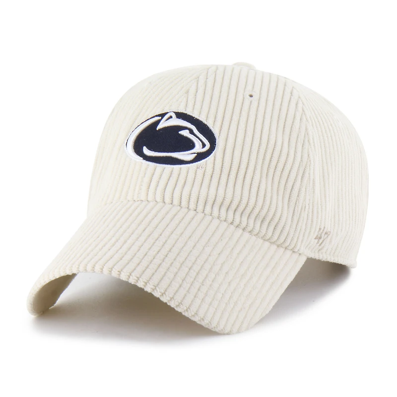 Unisex '47 Cream Penn State Nittany Lions Luminance Mellow Clean Up Adjustable Hat