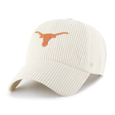 Unisex '47 Cream Texas Longhorns Luminance Mellow Clean Up Adjustable Hat