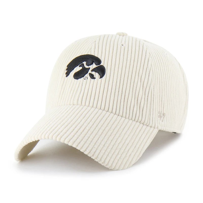 Unisex '47 Cream Iowa Hawkeyes Luminance Mellow Clean Up Adjustable Hat