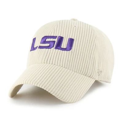 Unisex '47 Cream LSU Tigers Luminance Mellow Clean Up Adjustable Hat