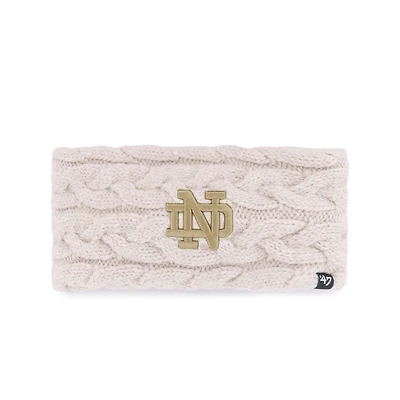 Women's '47  Natural Notre Dame Fighting Irish Core & Inline Latte Knit Headband