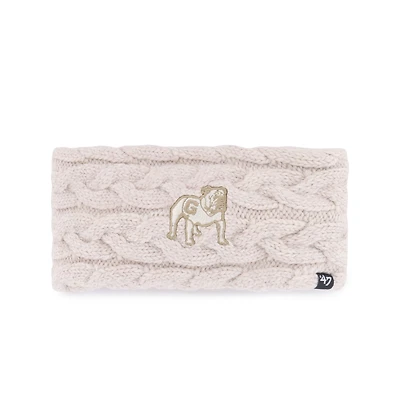Women's '47  Natural Georgia Bulldogs Core & Inline Latte Knit Headband