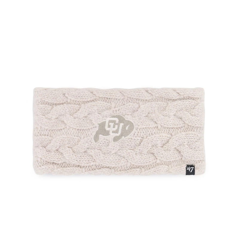 Women's '47  Natural Colorado Buffaloes Core & Inline Latte Knit Headband