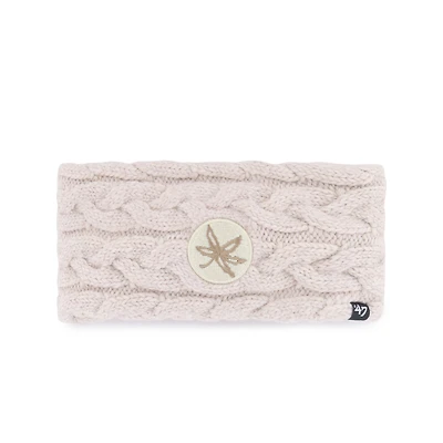 Women's '47  Natural Ohio State Buckeyes Core & Inline Latte Knit Headband