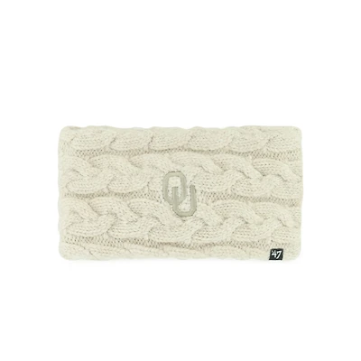 Women's '47  Natural Oklahoma Sooners Core & Inline Latte Knit Headband
