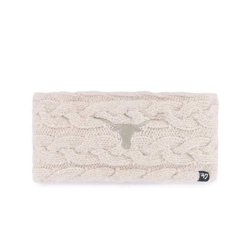 Women's '47 Natural Texas Longhorns Core & Inline Latte Knit Headband