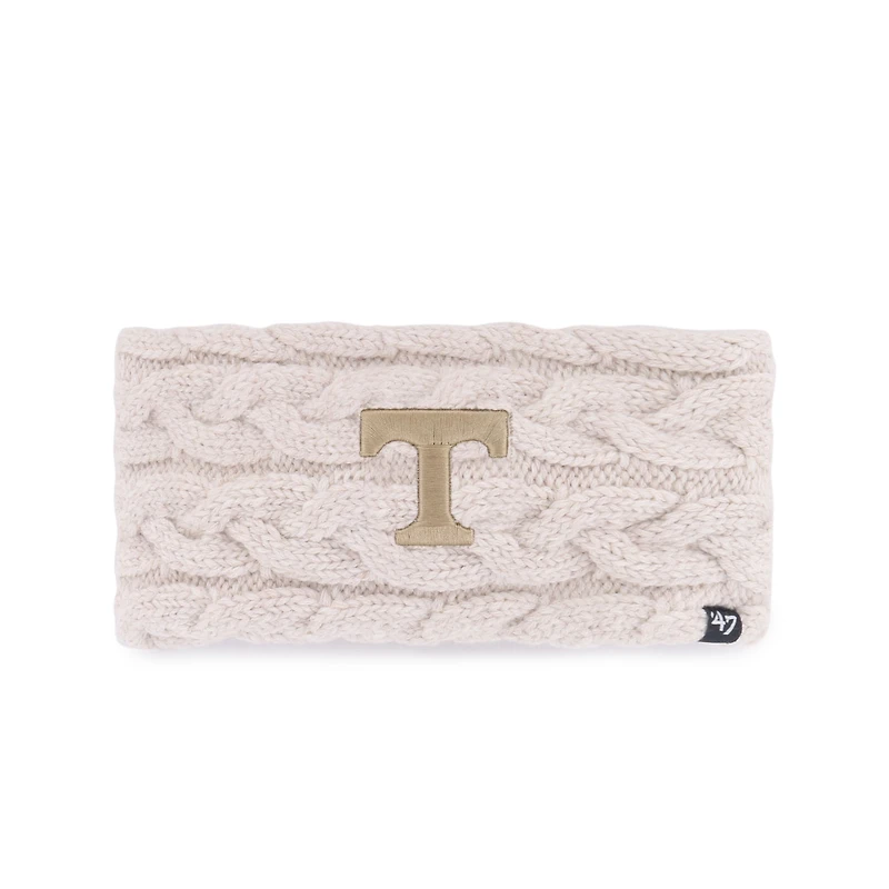 Women's '47 Natural Tennessee Volunteers Core & Inline Latte Knit Headband