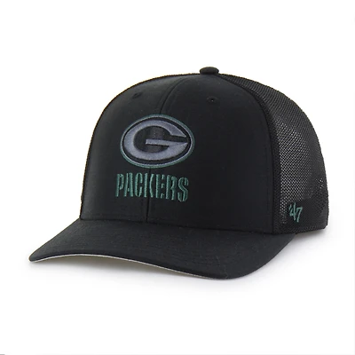 Men's '47 Black Green Bay Packers Blackball Trophy Flex Hat