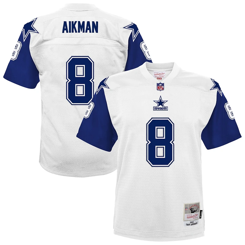 Youth Mitchell & Ness Troy Aikman White Dallas Cowboys 1994 Alternate Legacy Jersey