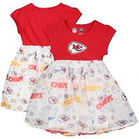 Girls Toddler Wes & Willy Red Kansas City Chiefs Princess Dress