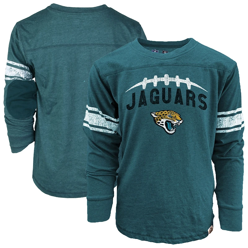 Youth Wes & Willy Teal Jacksonville Jaguars Football Long Sleeve T-Shirt