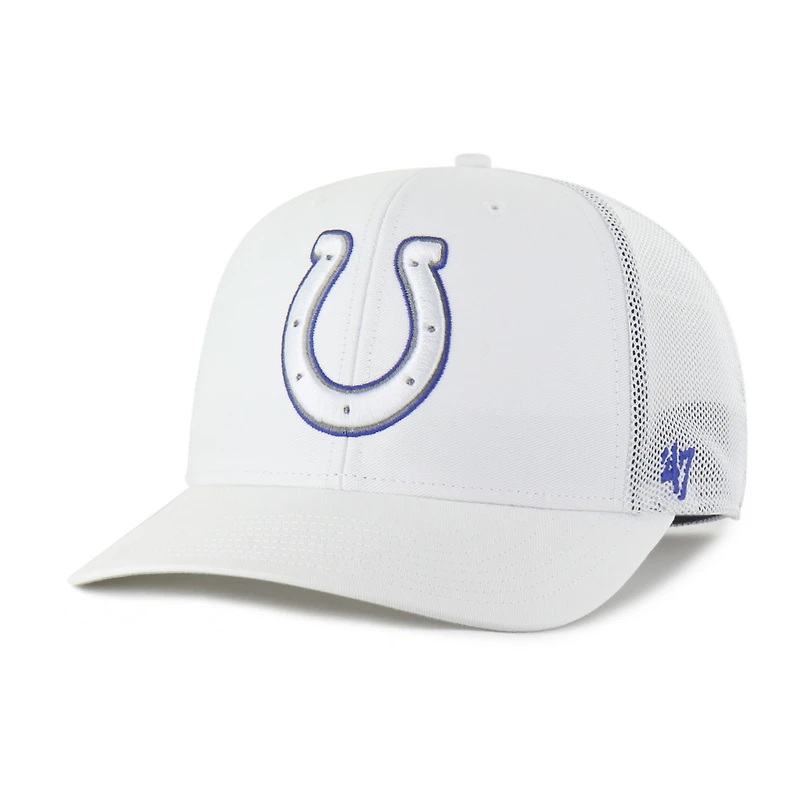 Men's '47 White Indianapolis Colts Snowball Trophy Stretch Fit Hat