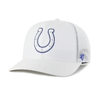 Men's '47 White Indianapolis Colts Snowball Trophy Stretch Fit Hat
