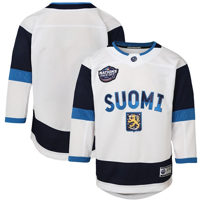 Youth  White Finland 2025 4 Nations Face-Off Premier Jersey